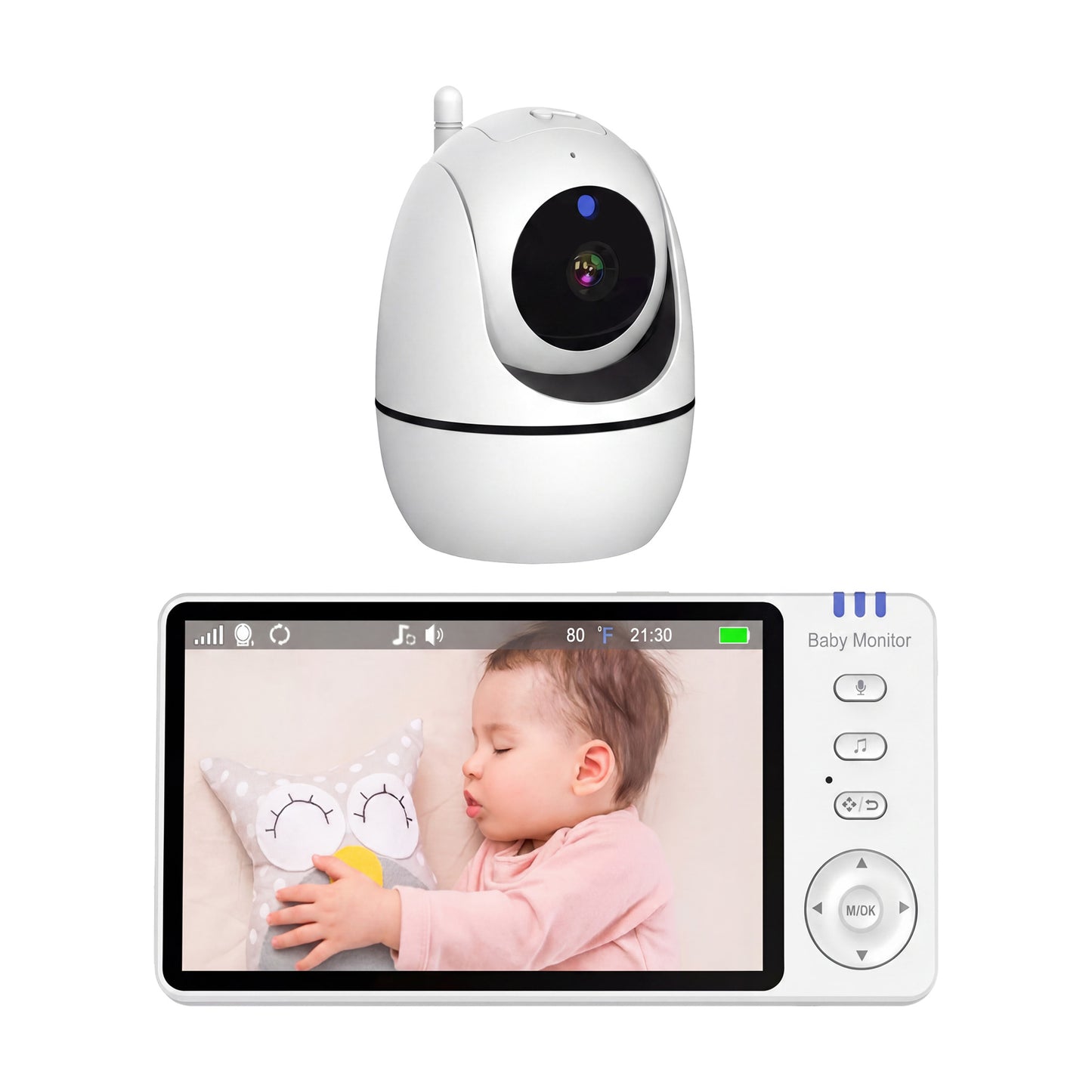 360° Pan & Tilt HD Baby Monitor