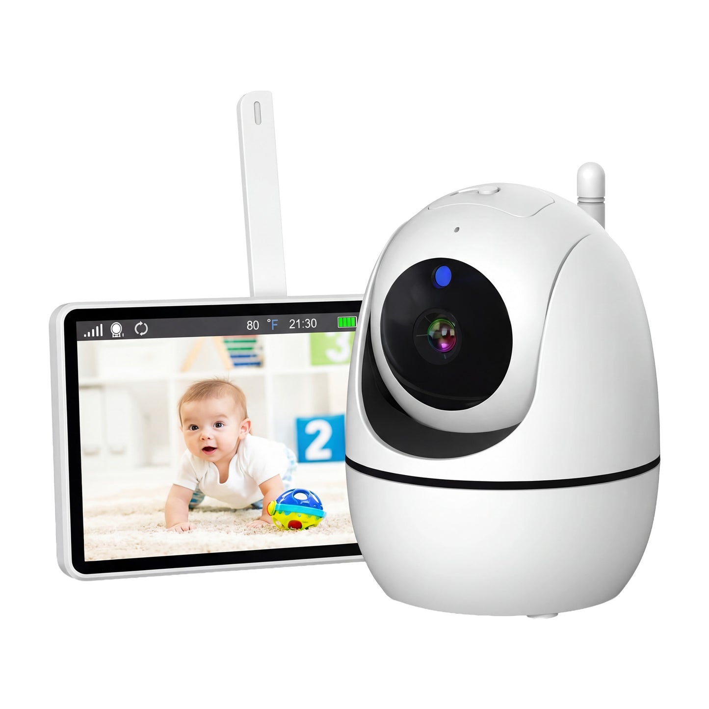 360° Pan & Tilt HD Baby Monitor