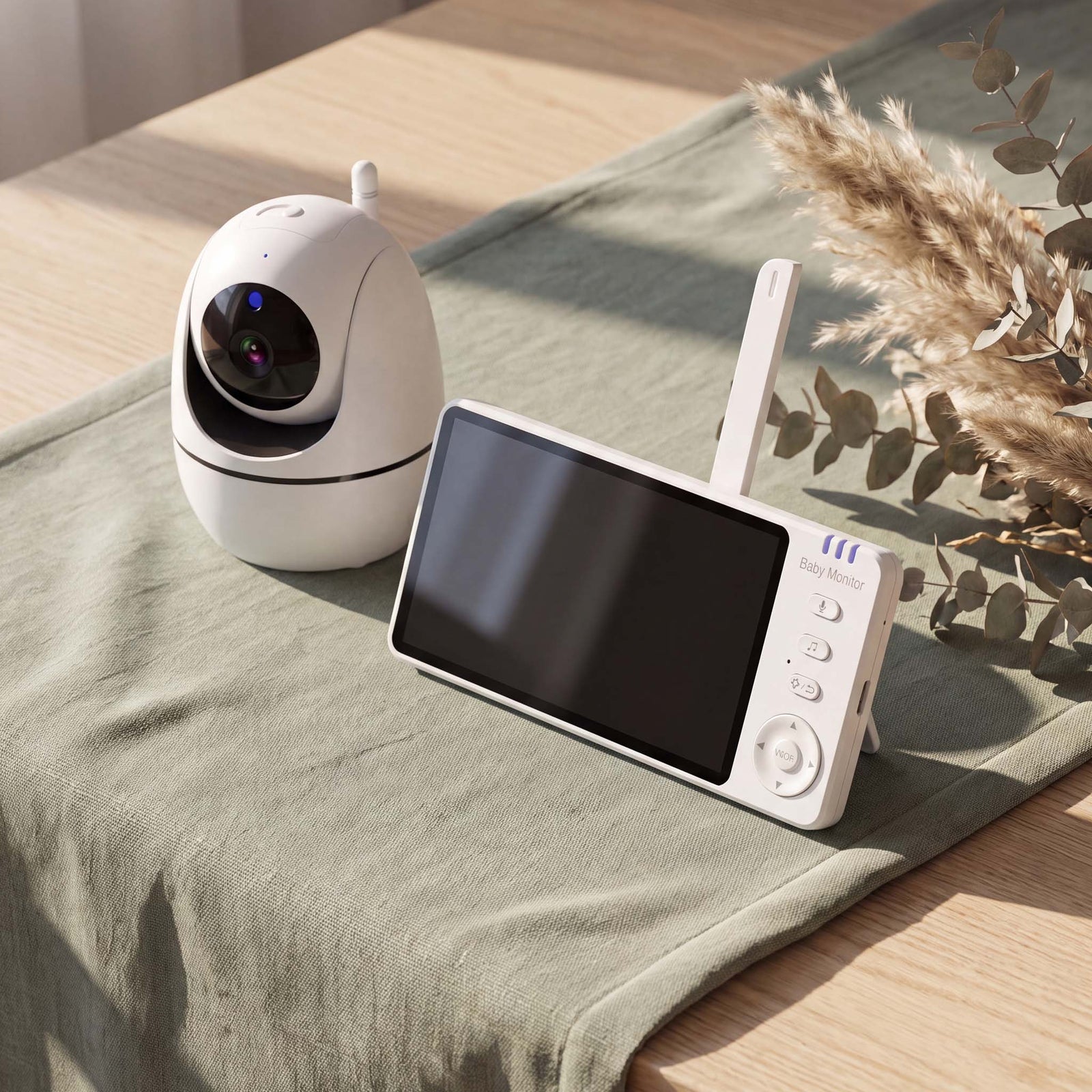 360° Pan & Tilt HD Baby Monitor