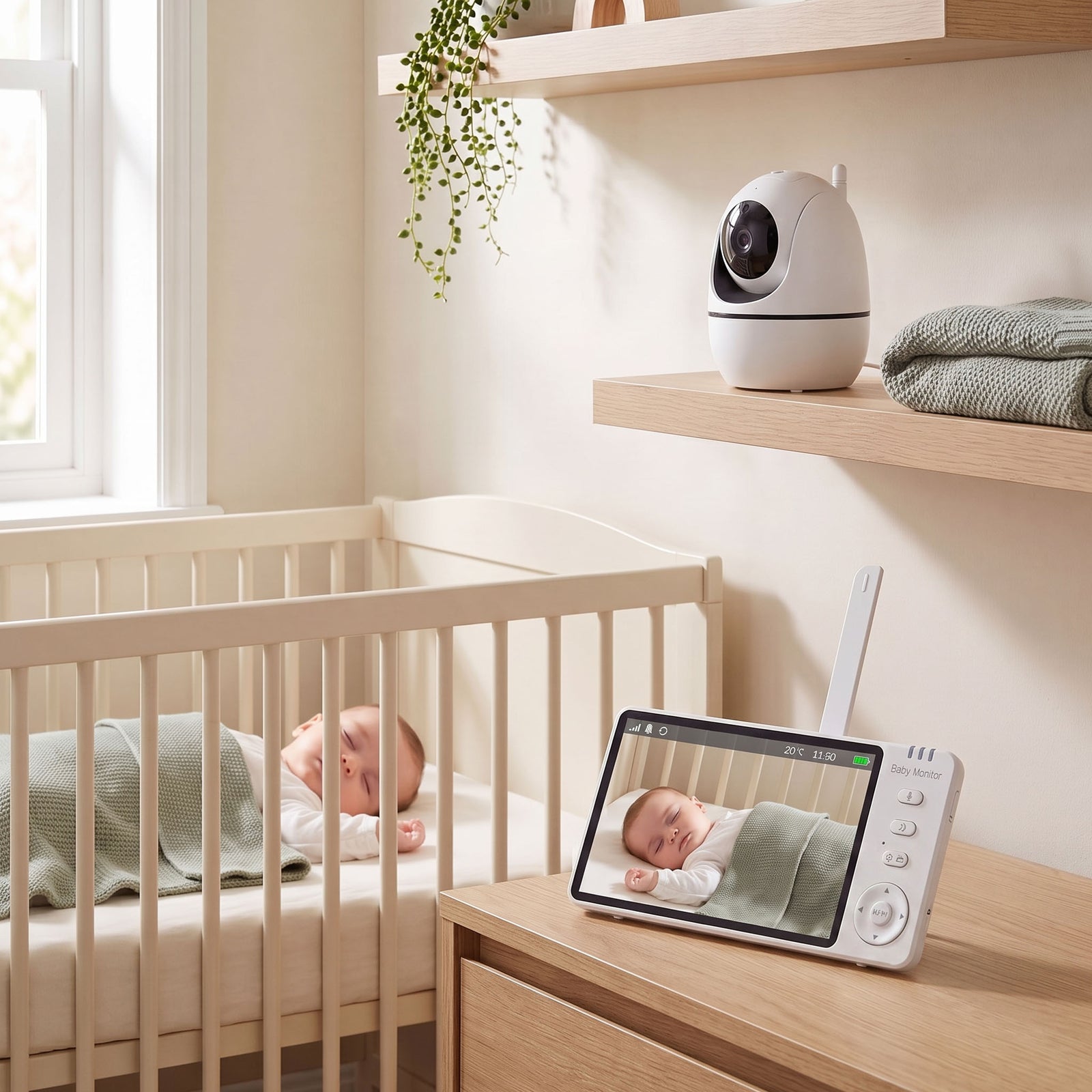 360° Pan & Tilt HD Baby Monitor