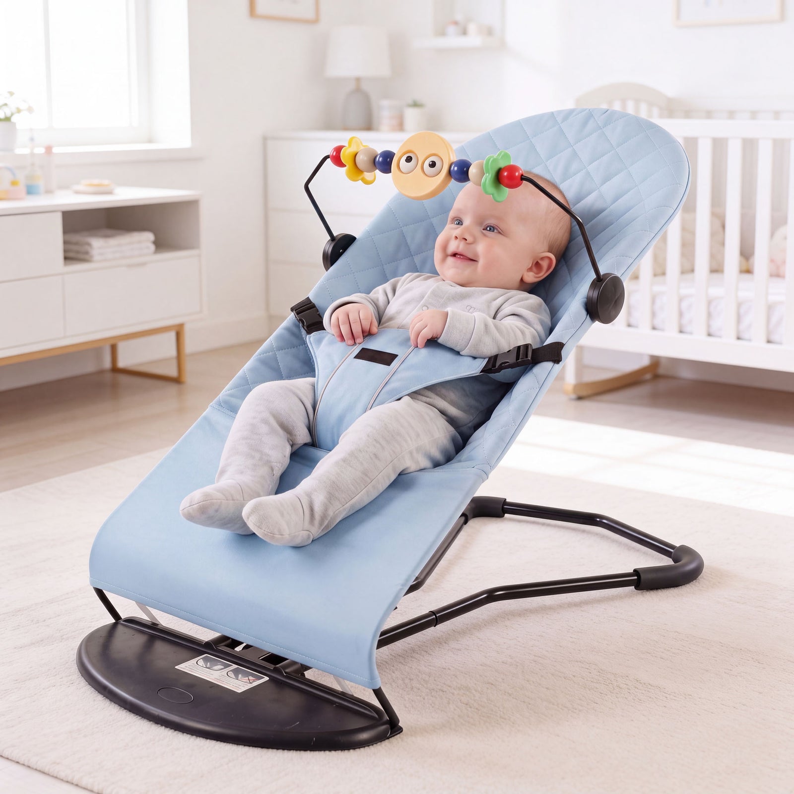 Adjustable Baby Bouncer & Rocker