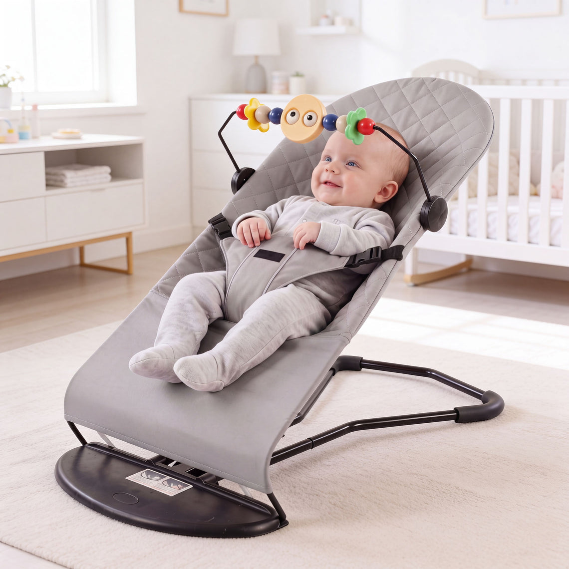 Adjustable Baby Bouncer & Rocker