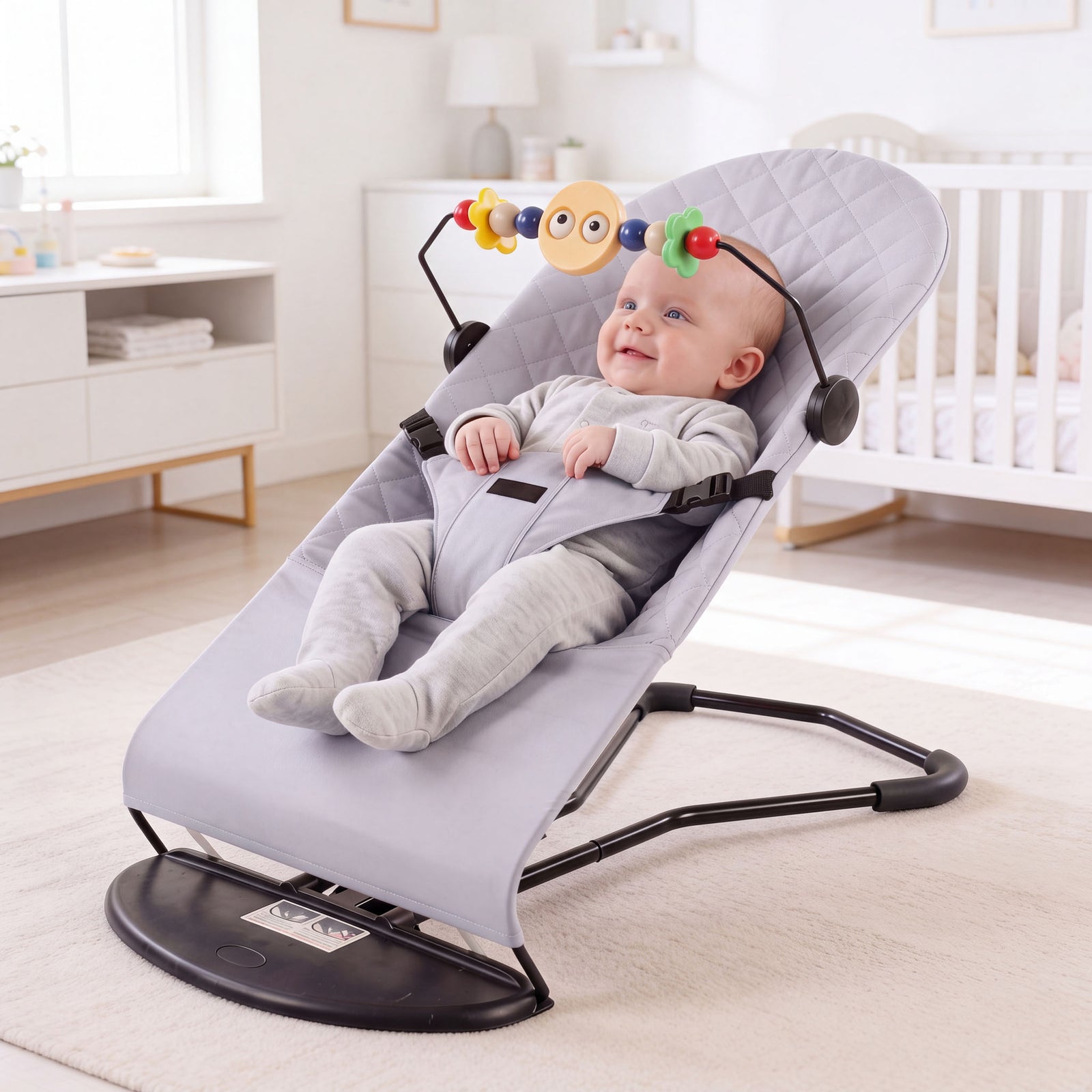 Adjustable Baby Bouncer & Rocker