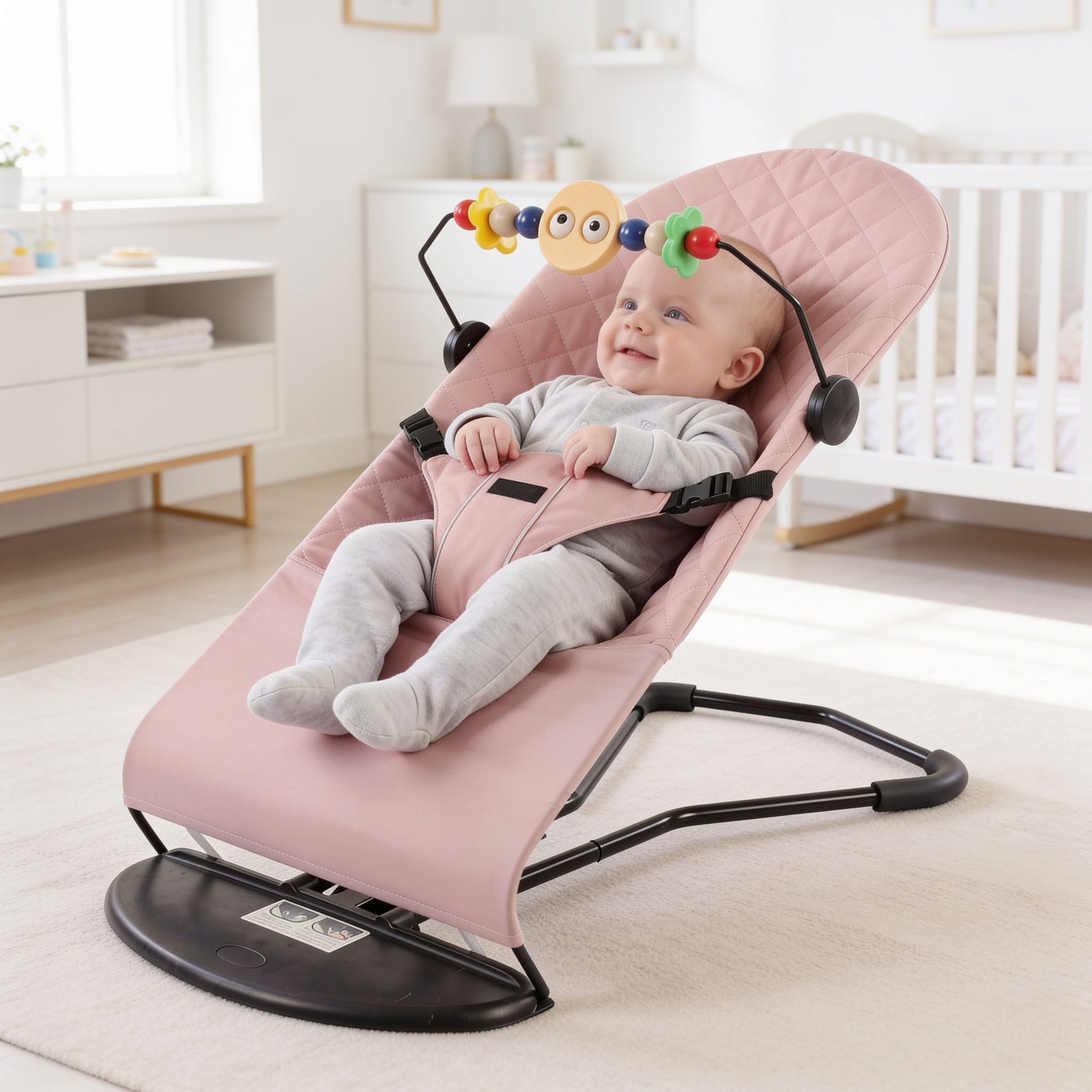 Adjustable Baby Bouncer & Rocker