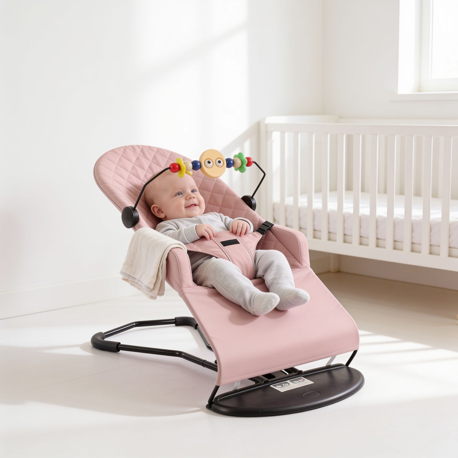 Adjustable Baby Bouncer & Rocker