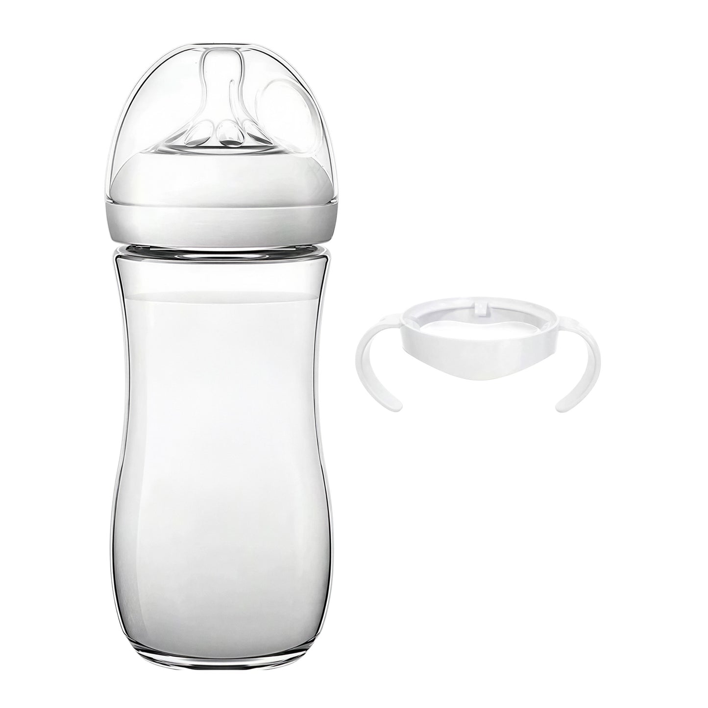 330ml Baby Bottles with Handles, 3 Pack